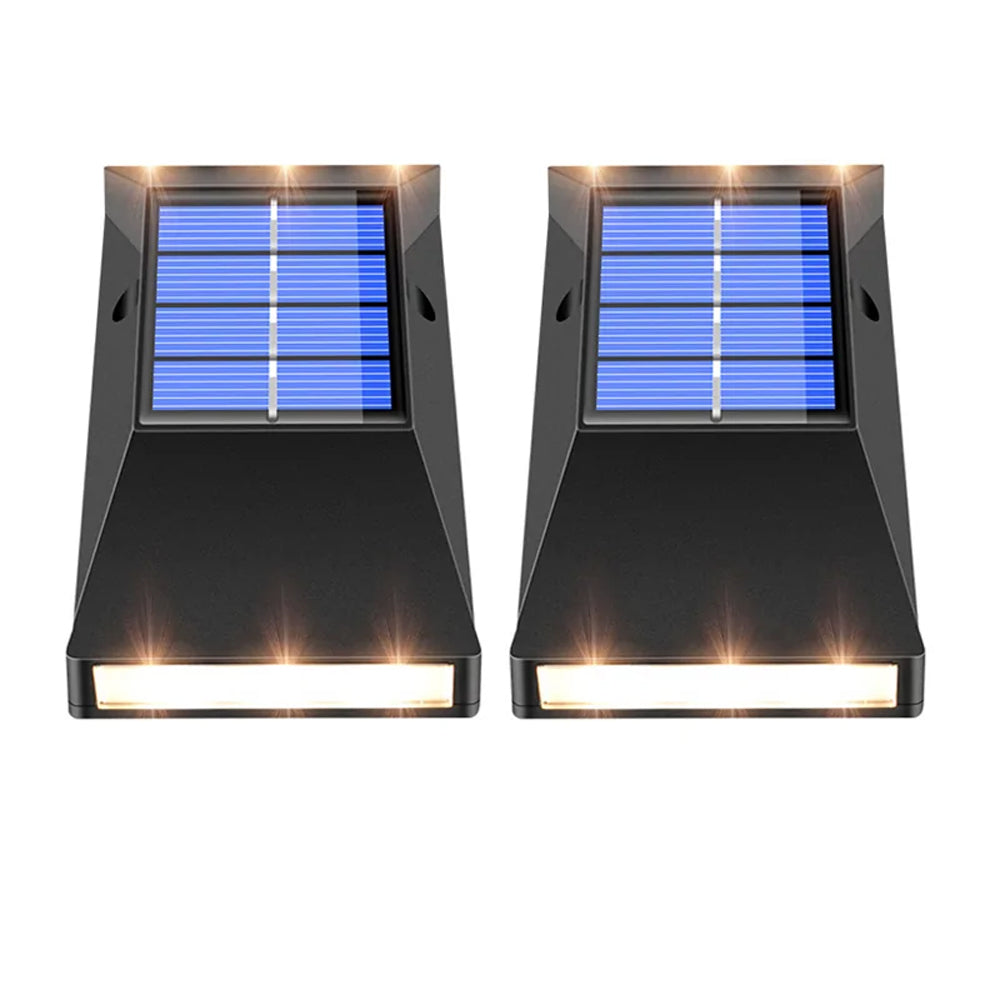 2pcs LED Outdoor Garden Solar Powered LED Wall Lamps_4