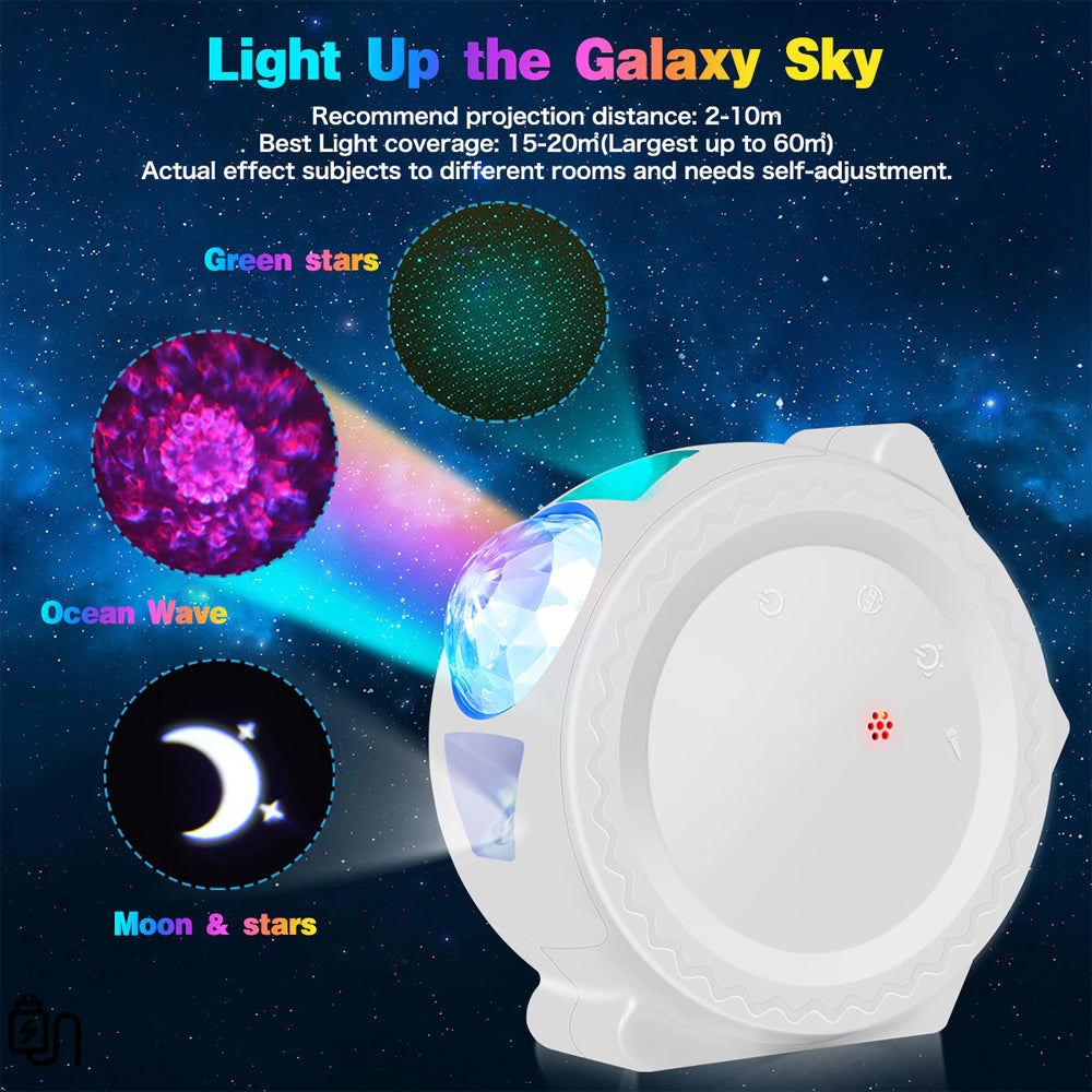 360° Rotation LED Star Light Galaxy Projector and Night Lamp (USB Power Supply)_3