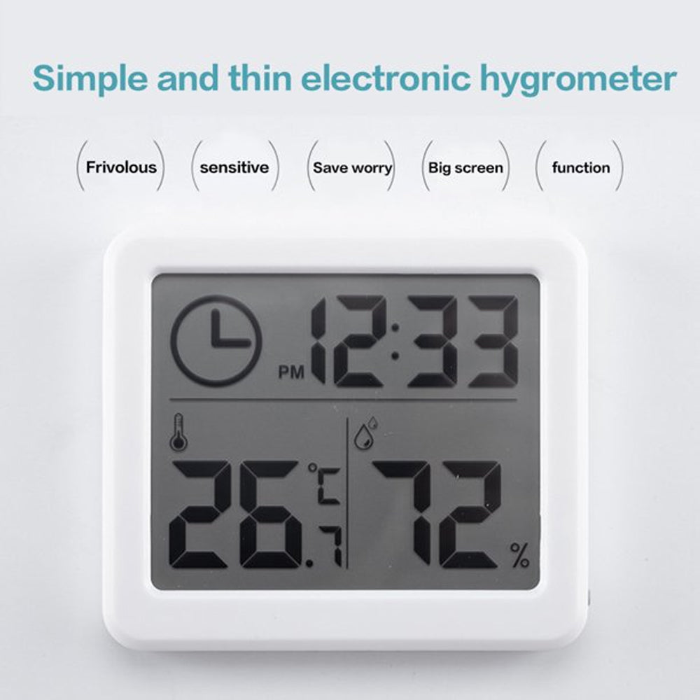 Thermometer and Humidity Monitor with 3.2” LCD Display- Battery Operated_8