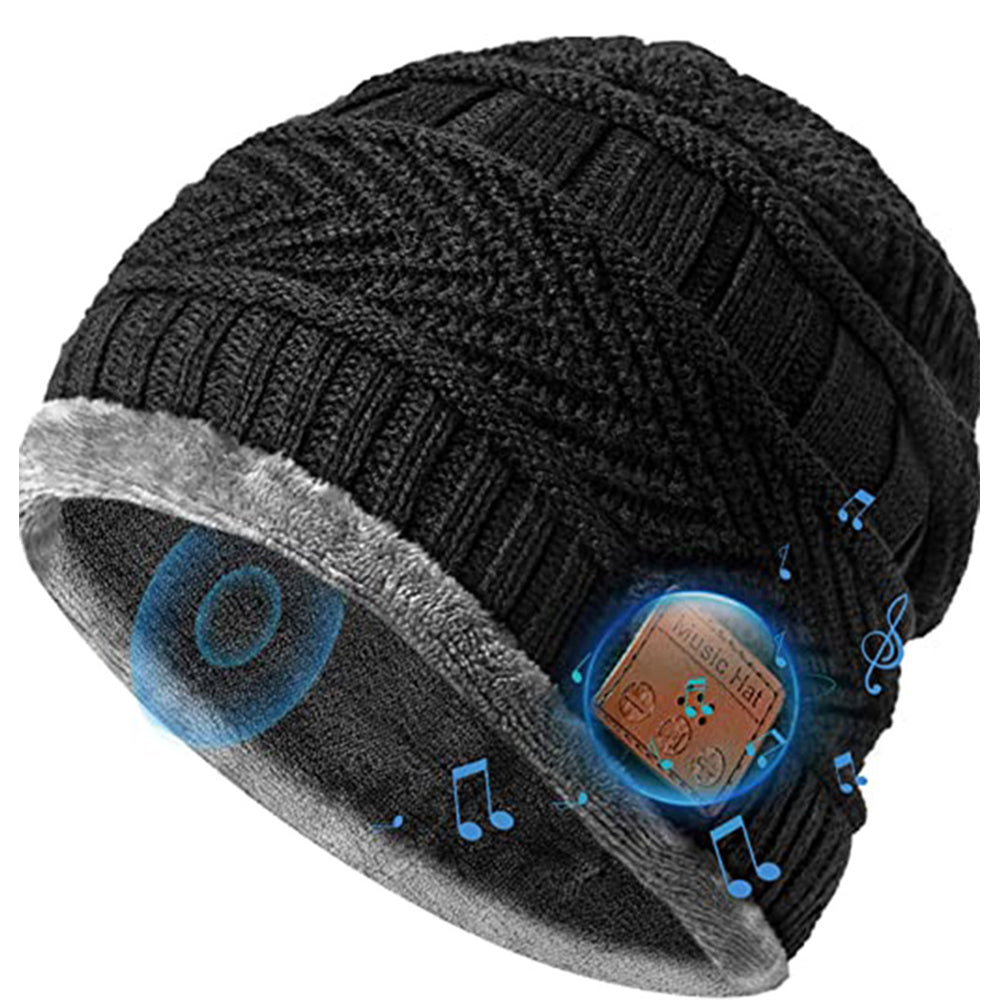 Wireless Bluetooth Musical Knitted Wearable Washable Hat- USB Charging_2