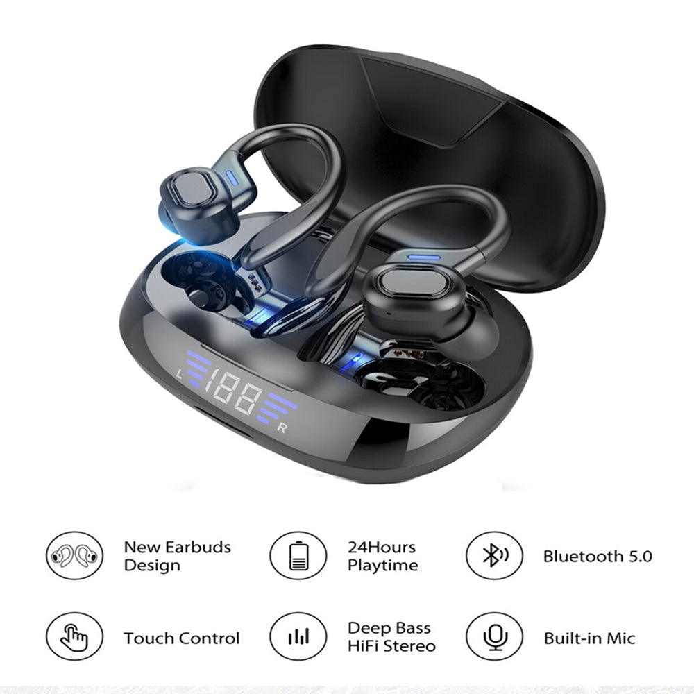 VV2 TWS Wireless Touch Control Sports Earphones- USB Charging_11