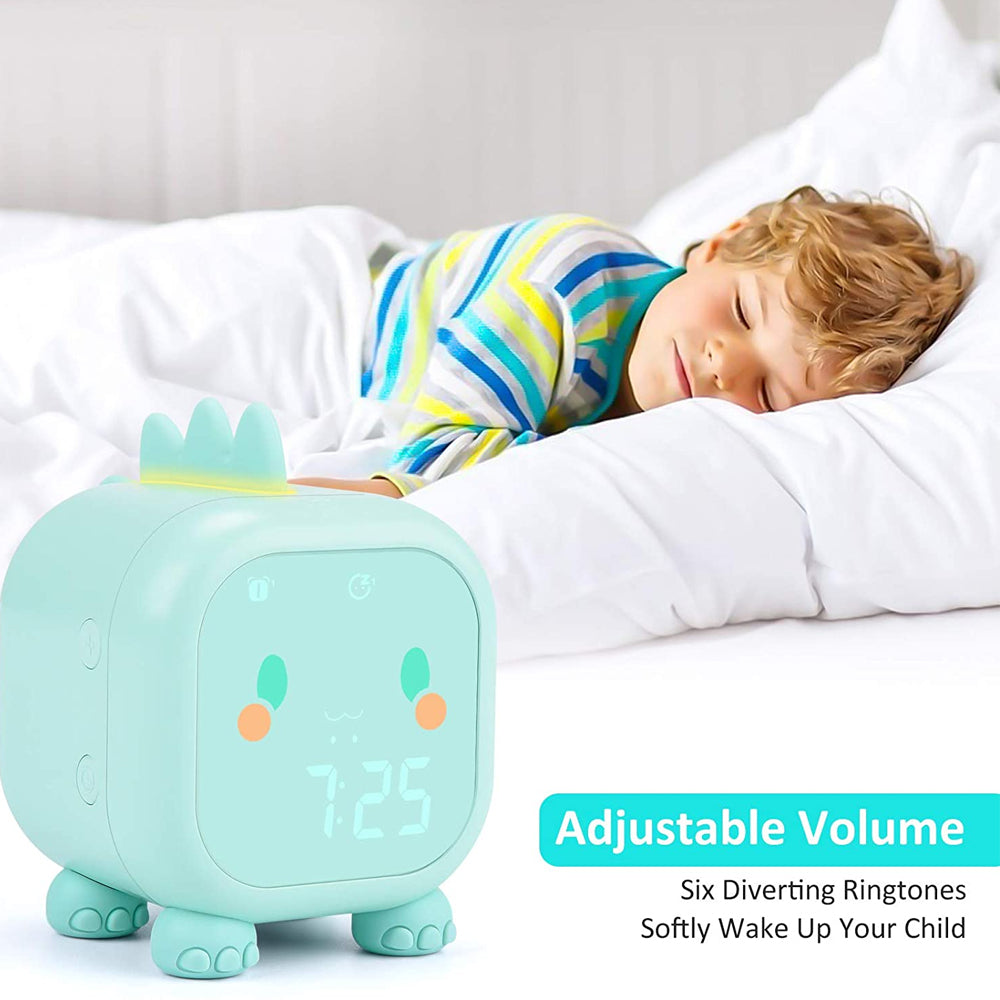 Sleep Training Digital Kid’s Dinosaur USB Rechargeable Alarm Clock_13