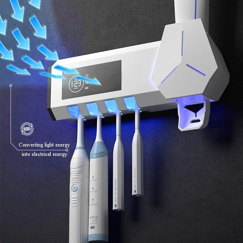 Light Charging Smart UV Toothbrush Sterilizer Bathroom Kit_9