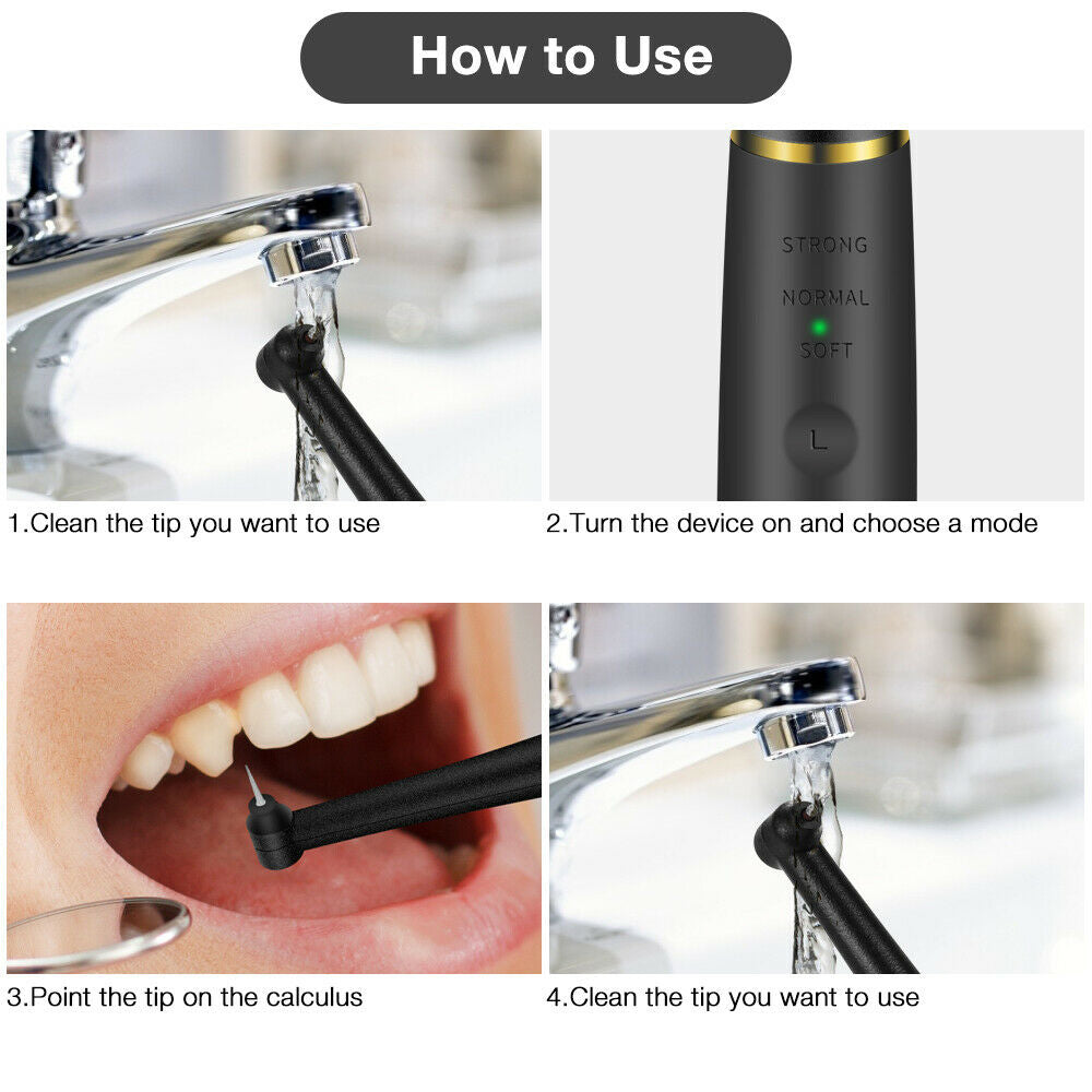 Professional Electric Teeth Cleaner Teeth Tartar Stains Remover- USB Charging_9