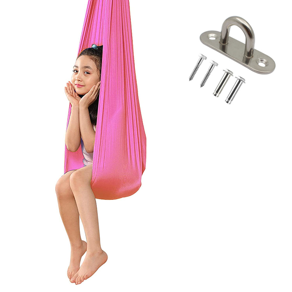Kids Therapy Swing Yoga Cuddle Sensory Hanging Elastic Hammock_8