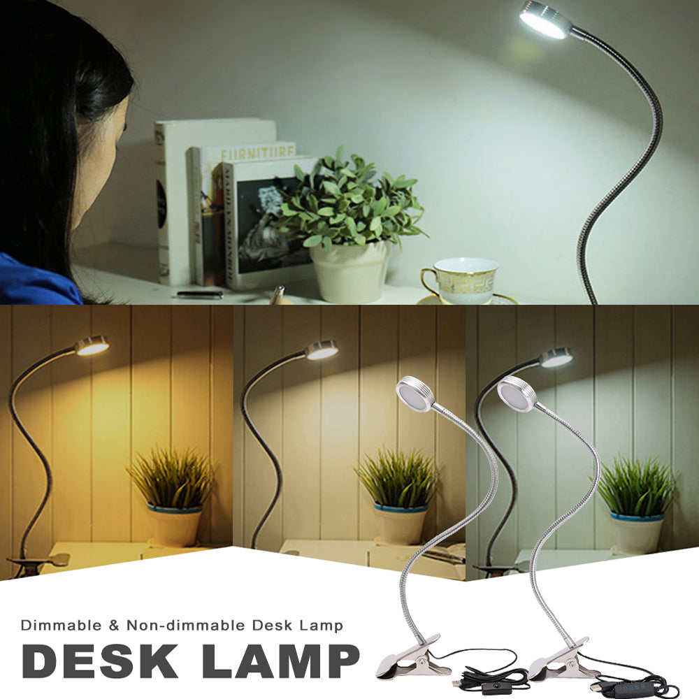Clamp-on USB Interface LED Light Task and Reading Lamp_5