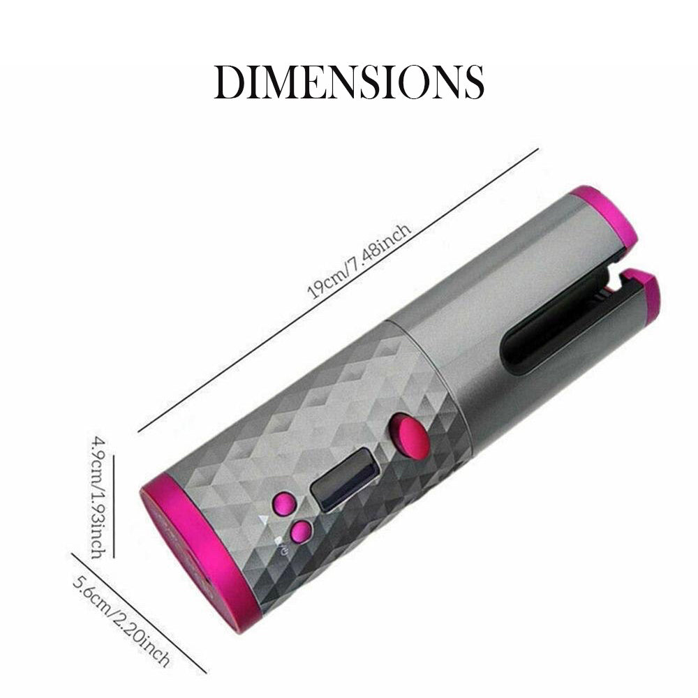 USB Rechargeable Auto-Rotating Ceramic Portable Hair Curling Iron_11