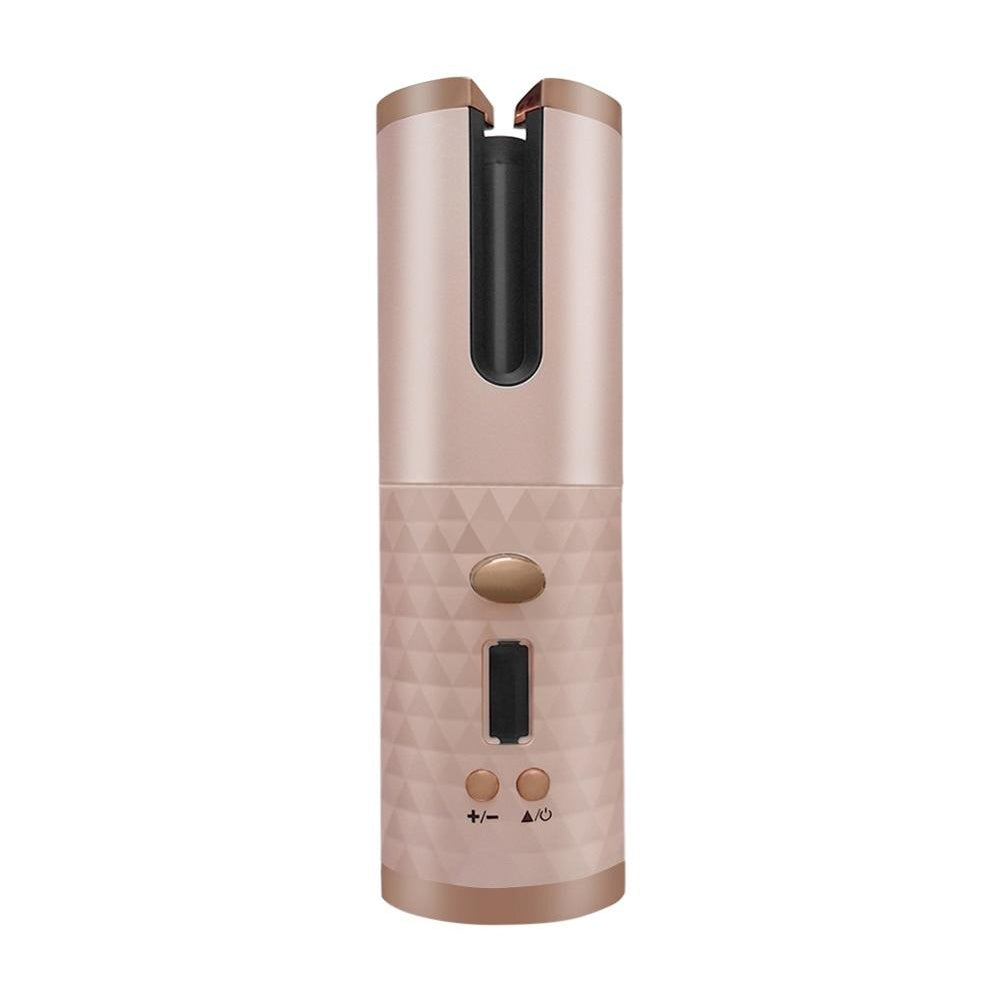 USB Rechargeable Auto-Rotating Ceramic Portable Hair Curling Iron_3