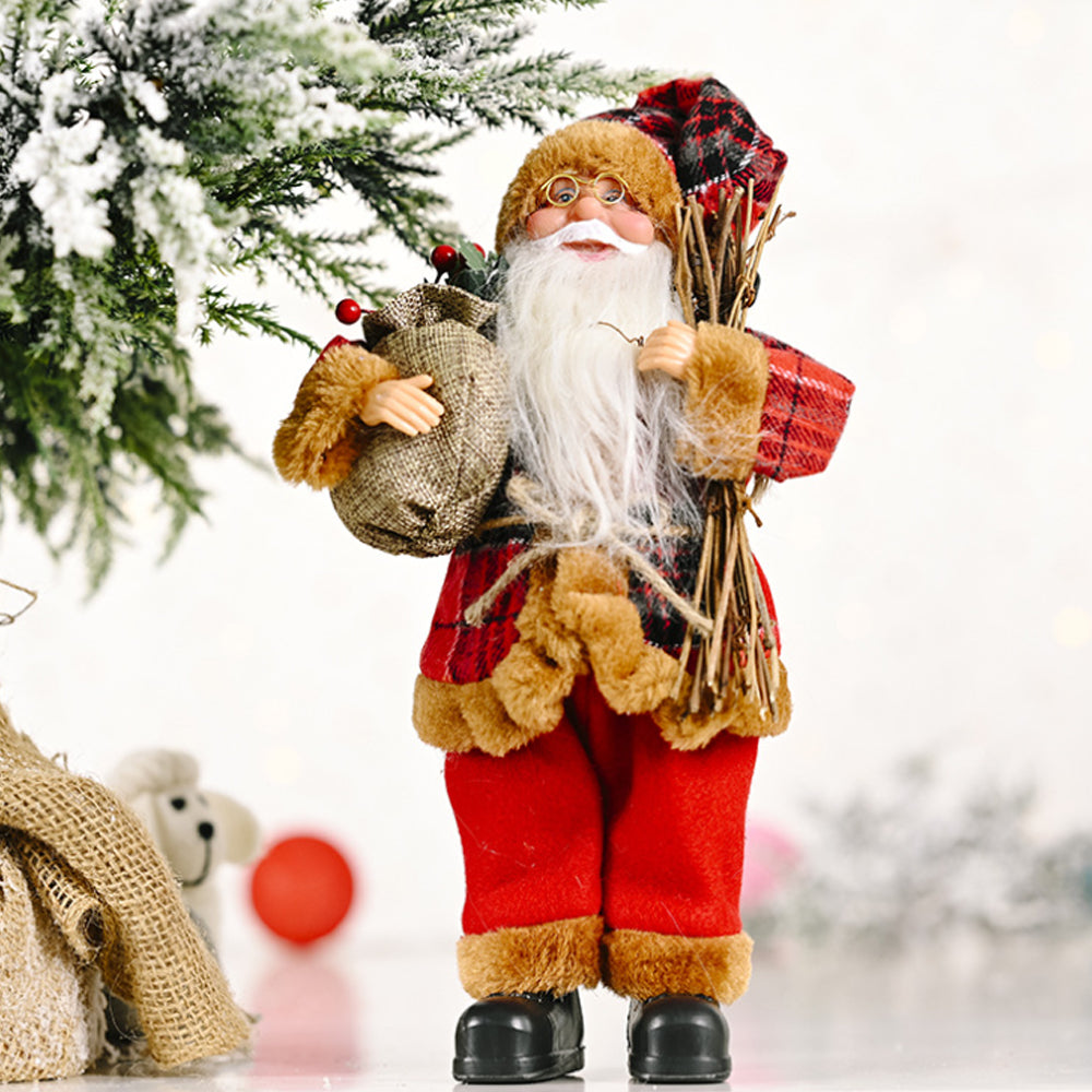 Creative Standing Santa Claus Doll Holiday Christmas Ornaments_3