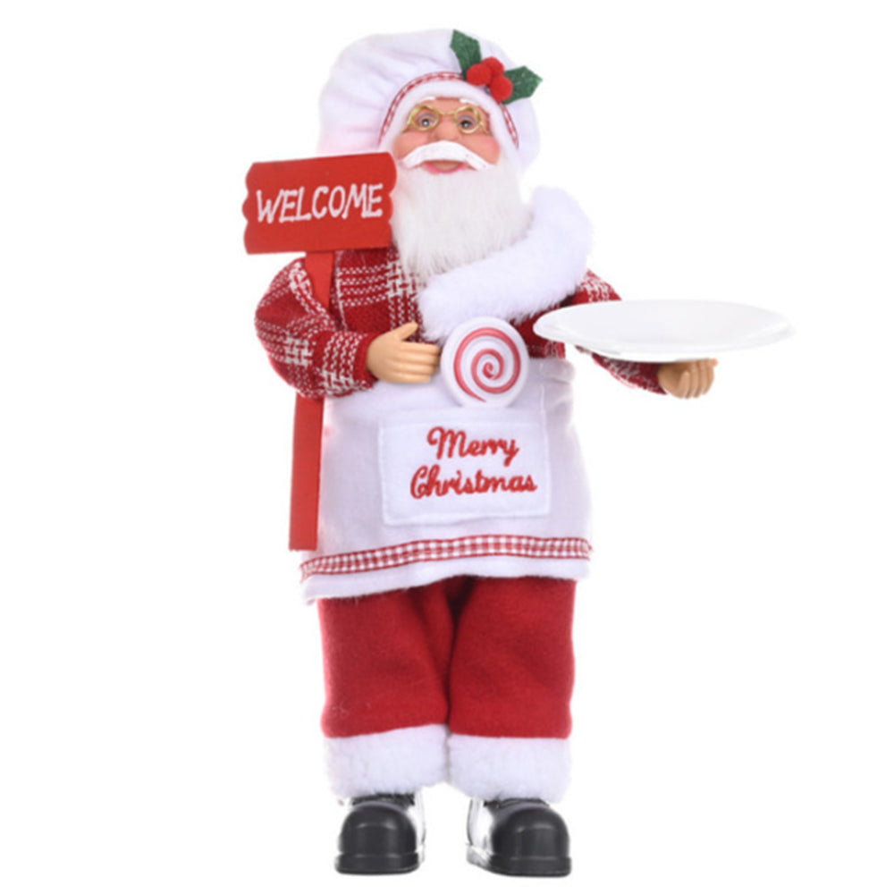 Creative Standing Santa Claus Doll Holiday Christmas Ornaments_1