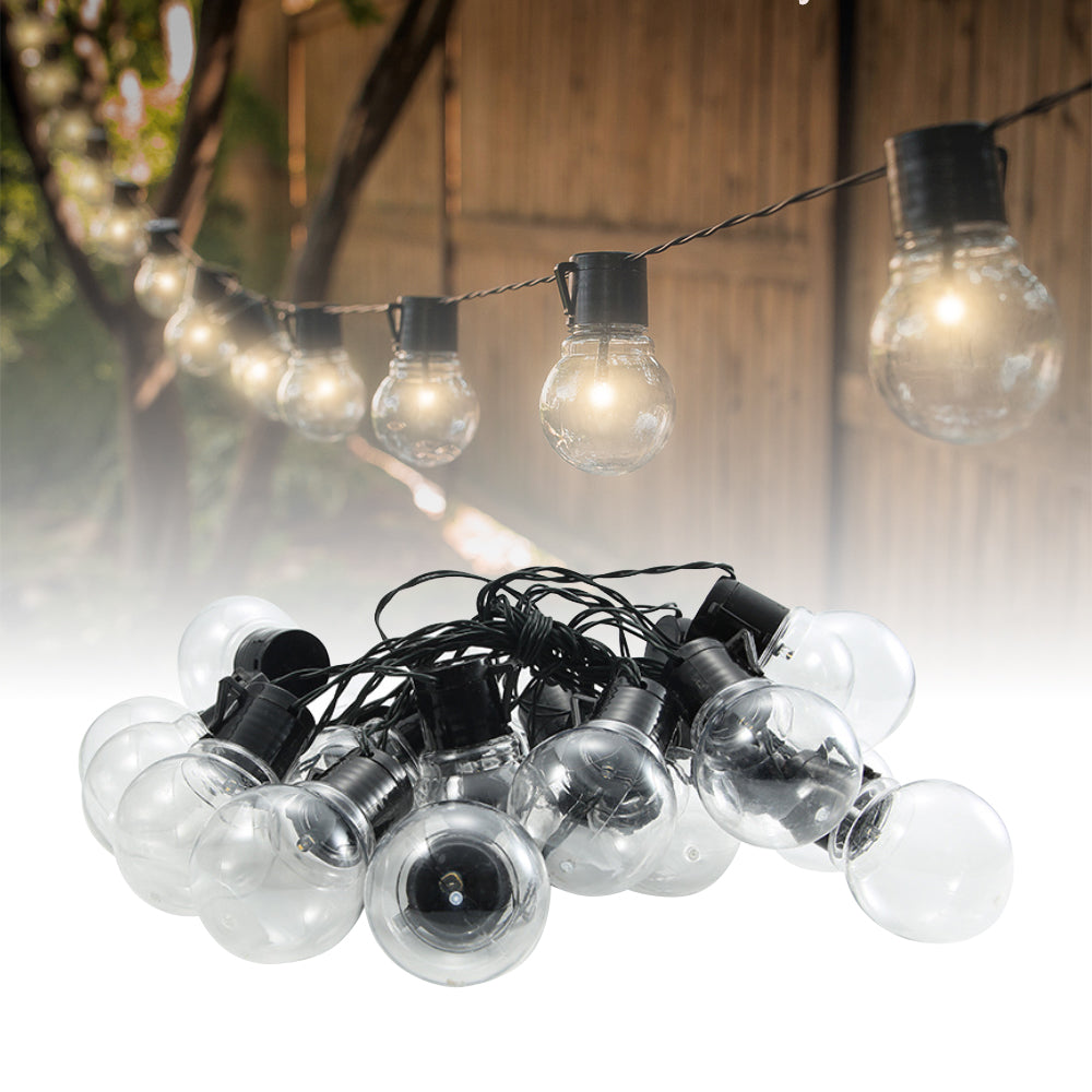 LED Outdoor Garden Solar Powered String Lights Plug-in LED Balls_4