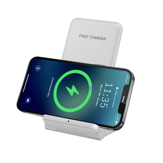 Vertical Folding 2-in-1 Wireless Phone Charger QI Devices- Type C_0