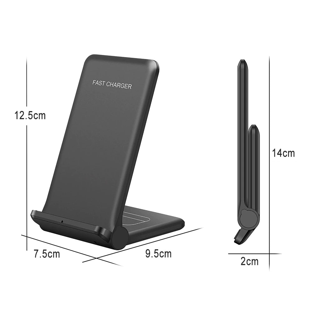 Vertical Folding 2-in-1 Wireless Phone Charger QI Devices- Type C_4