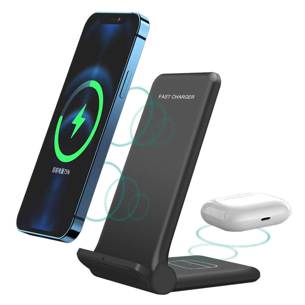Vertical Folding 2-in-1 Wireless Phone Charger QI Devices- Type C_7