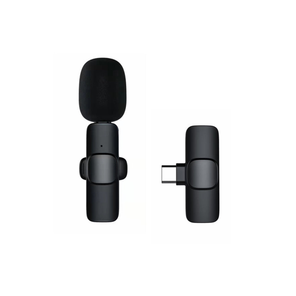 Rechargeable Wireless Mini Plugged-in Microphone Lapel with Clip_3