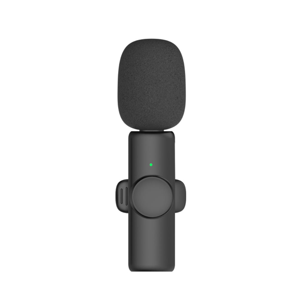 Rechargeable Wireless Mini Plugged-in Microphone Lapel with Clip_5