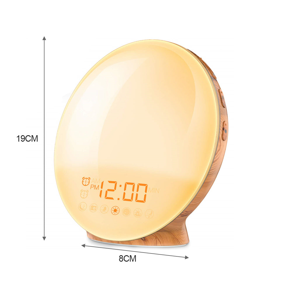Plugged-in Wake Up Sunrise Simulation Alarm Clock for Kids_4