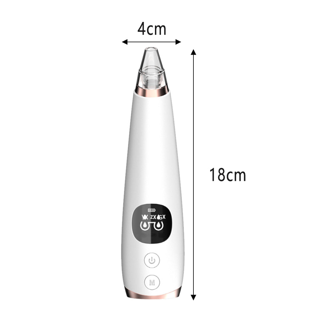 6 Nozzle Electric Acne Pimple Blackhead Remover for Face and Nose Vacuum- USB Charging_4