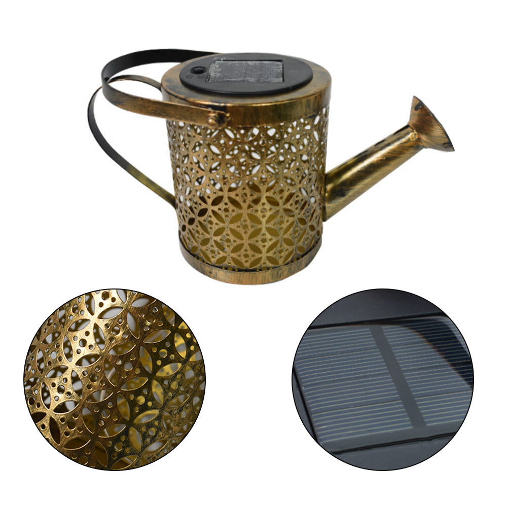 Solar Powered Watering Can LED String Light Outdoor Garden Décor_3