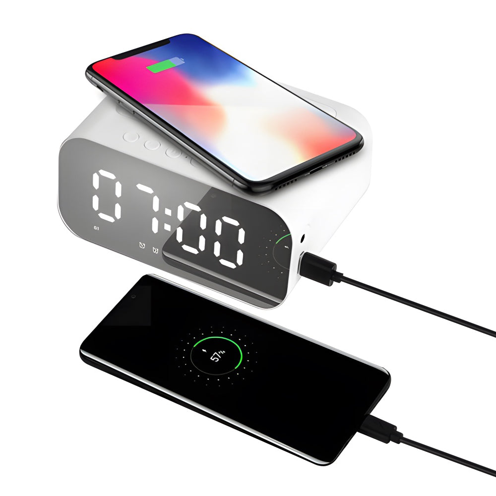 3-in-1 Wireless Bluetooth Speaker, Charger, and Alarm Clock- USB Power Supply_6