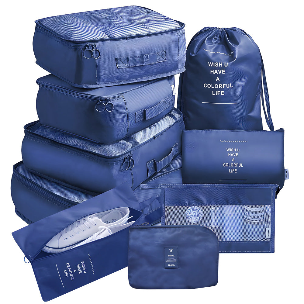 9 PCs Premium Travel Organizer Storage Bags_3