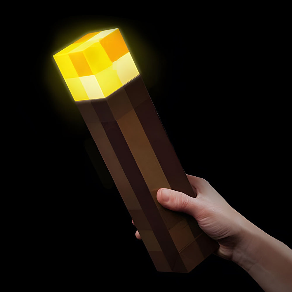 USB Rechargeable Minecraft Themed LED Torch Night Light_6