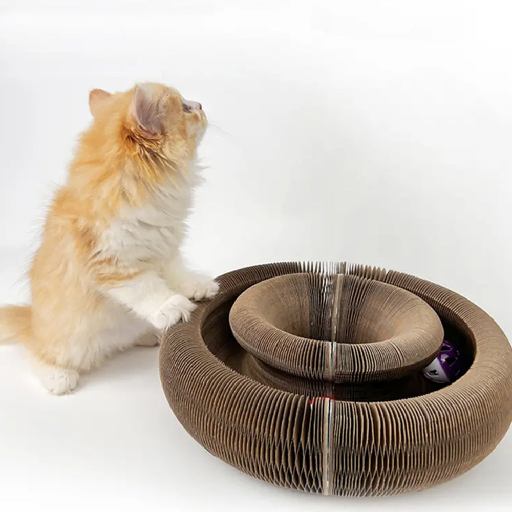 Foldable Cardboard Scratching Post Cat Scraping Pad_8