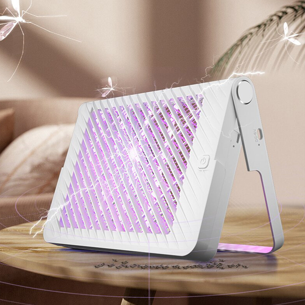 USB Rechargeable UV Electric Shock Mosquito Zapper Lamp_4