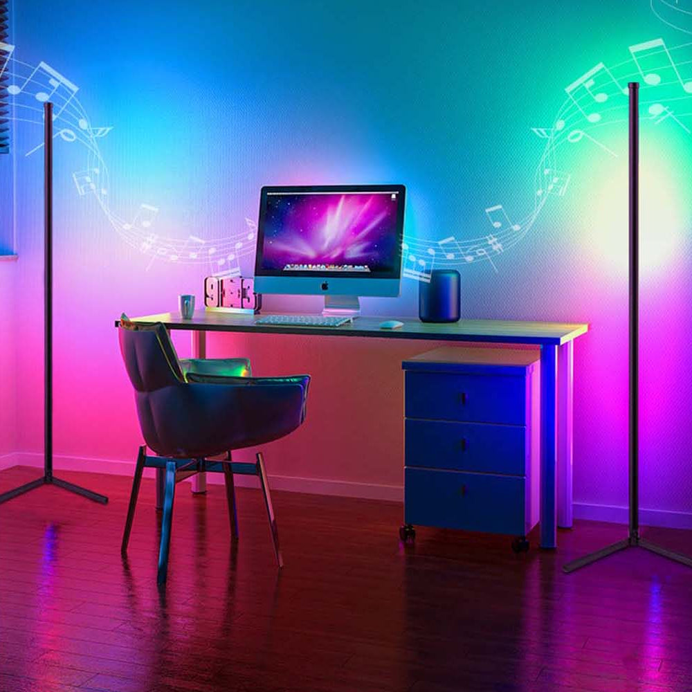 Remote Controlled Dimmable Standing Corner Floor Lamp-USB Rechargable_10
