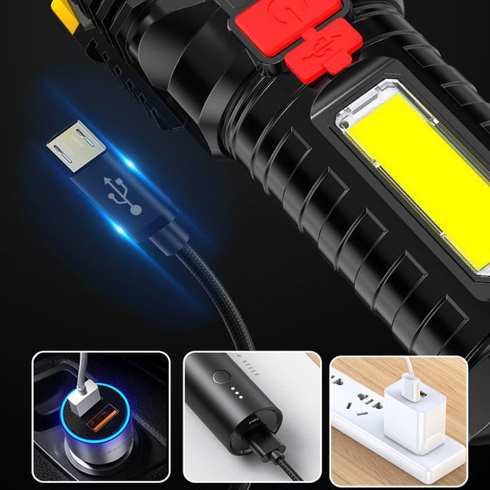 USB Rechargeable High Powered Long Ranged COB Light_8