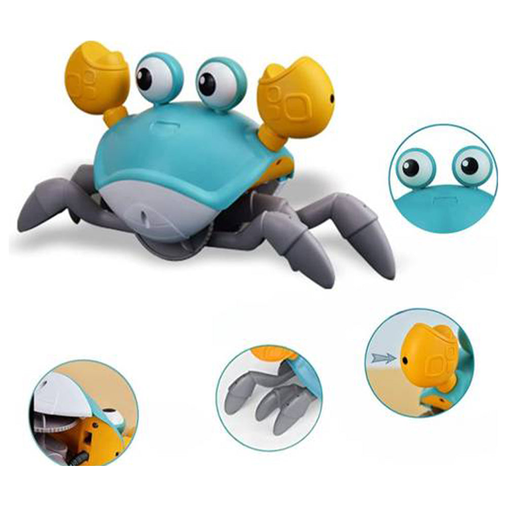 Crawling Crab Sensory Toy with Music and LED Light-USB Rechargeable_4