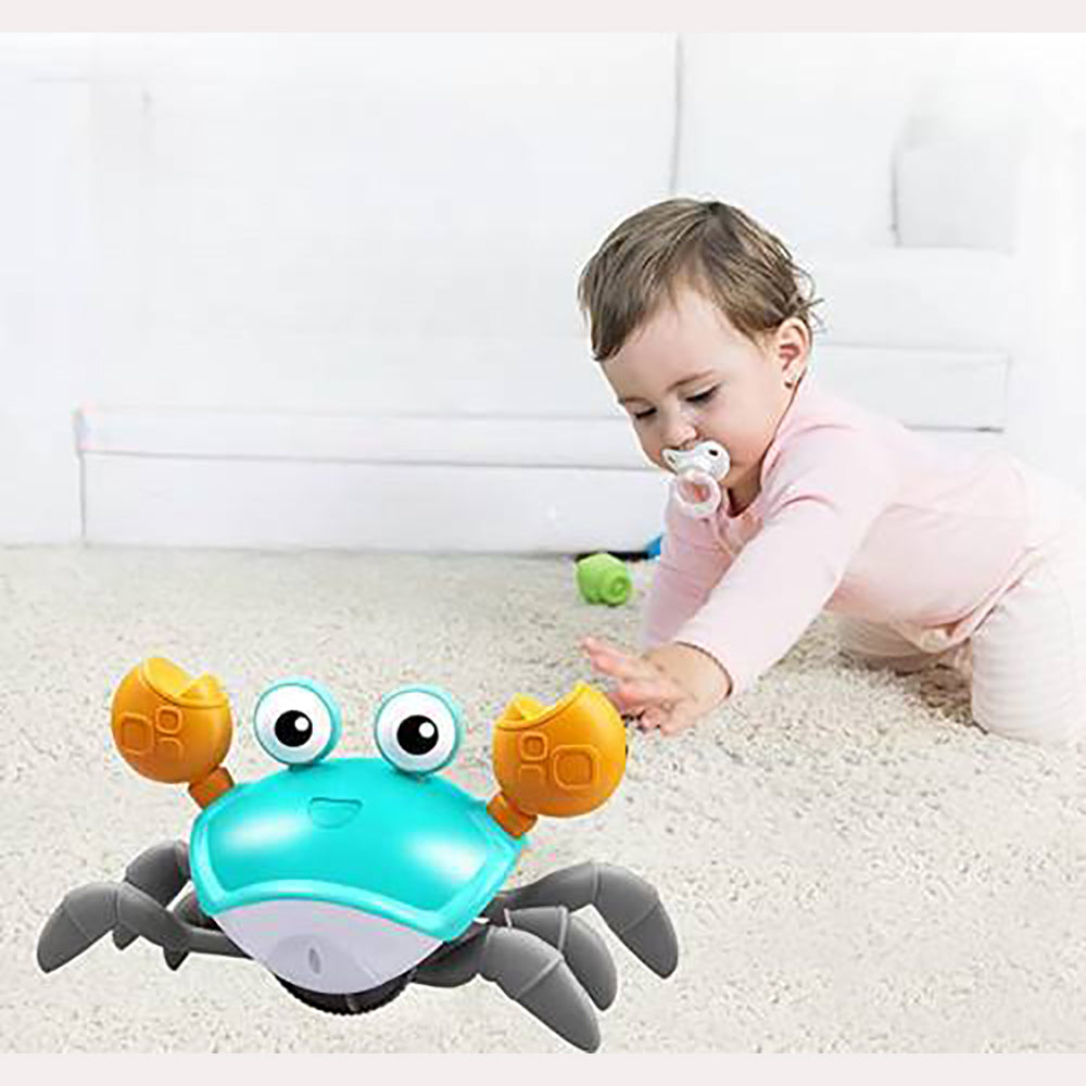 Crawling Crab Sensory Toy with Music and LED Light-USB Rechargeable_6