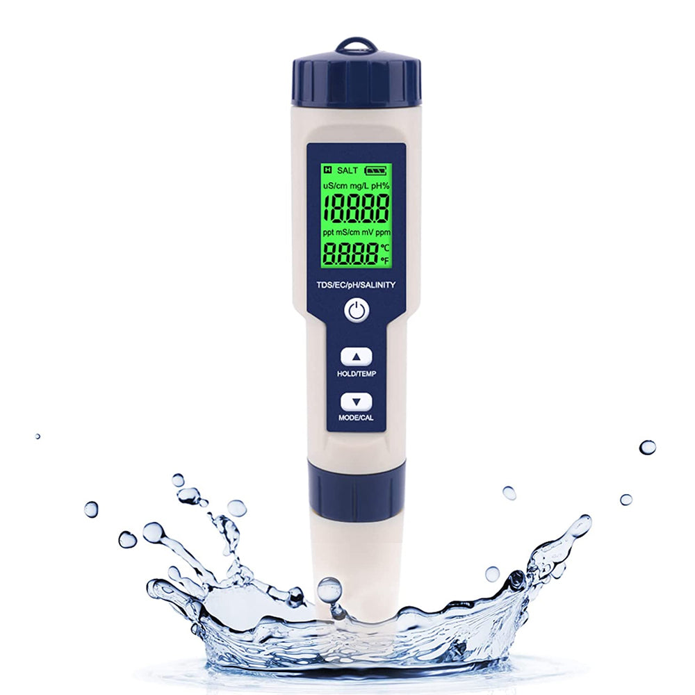 5 in 1 High Accuracy Digital Pen pH Tester for Water_1