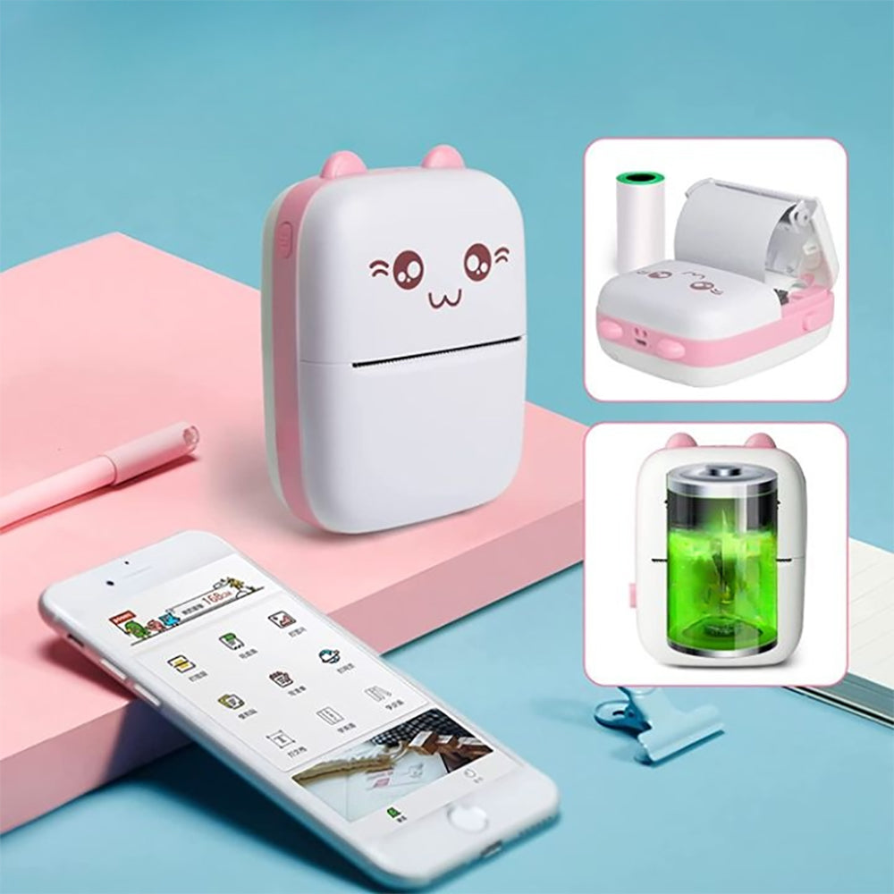 Mini Thermal Pocket Printer with Android & IOS App for Kids  - USB Rechargeable_11