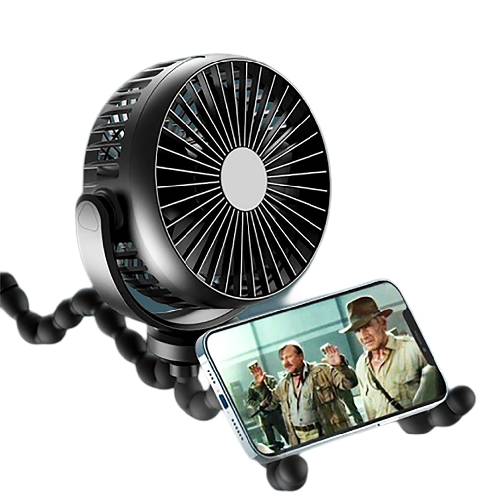 Portable Handheld Mini Stroller Fan with Flexible Tripod - USB Rechargeable_5