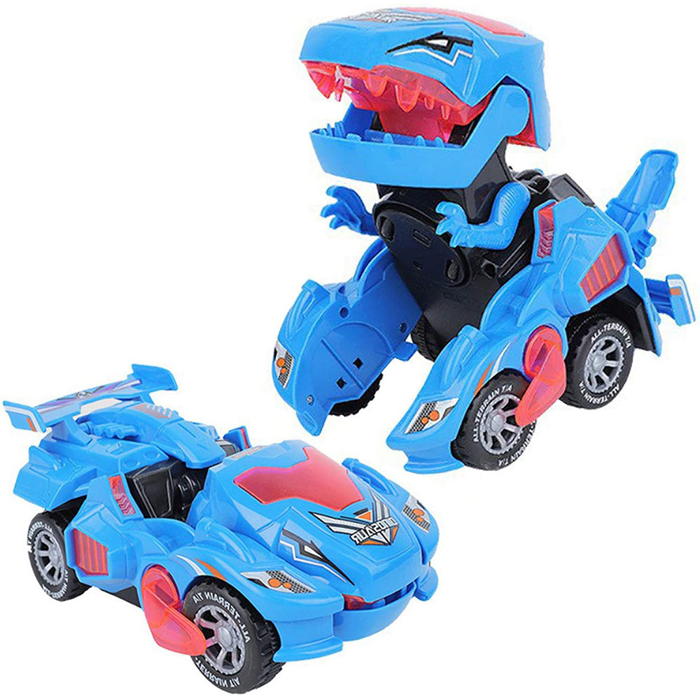 2 IN 1 Automatic Transforming Dinosaur Toy Car with LED Light and Music- Battery Operated_3
