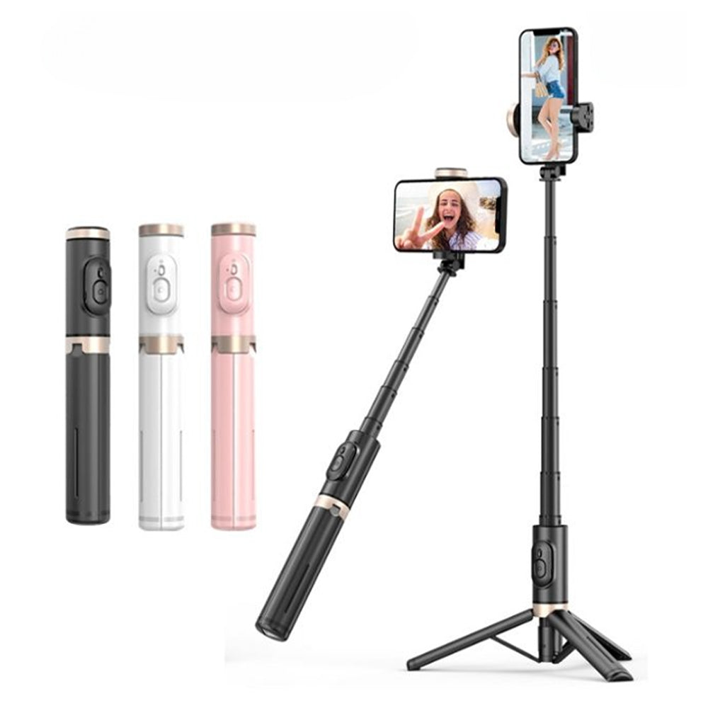 Bluetooth Wireless Handheld Selfie Stick Tripod Extendable Monopod with Remote- USB Rechargeable_4