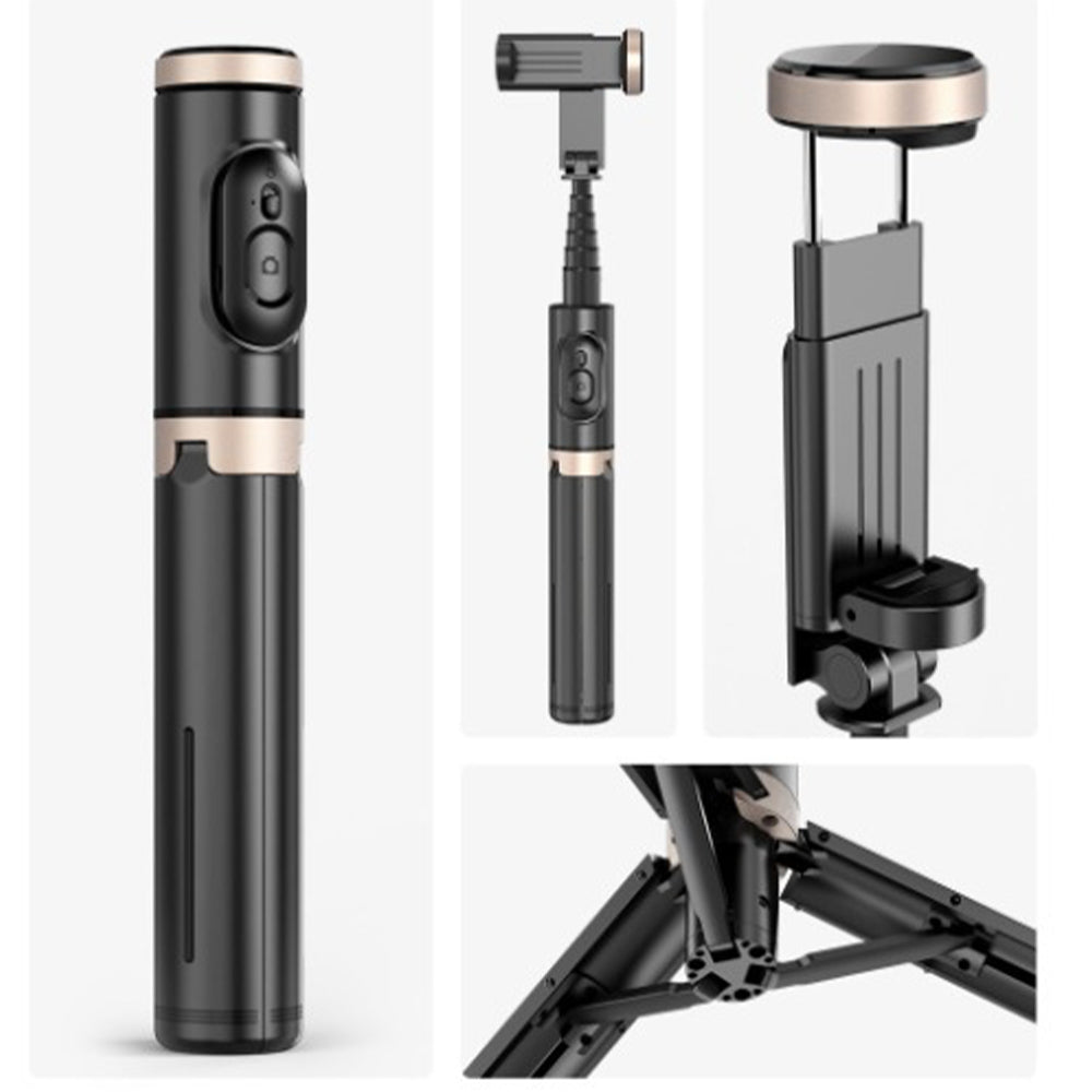 Bluetooth Wireless Handheld Selfie Stick Tripod Extendable Monopod with Remote- USB Rechargeable_6