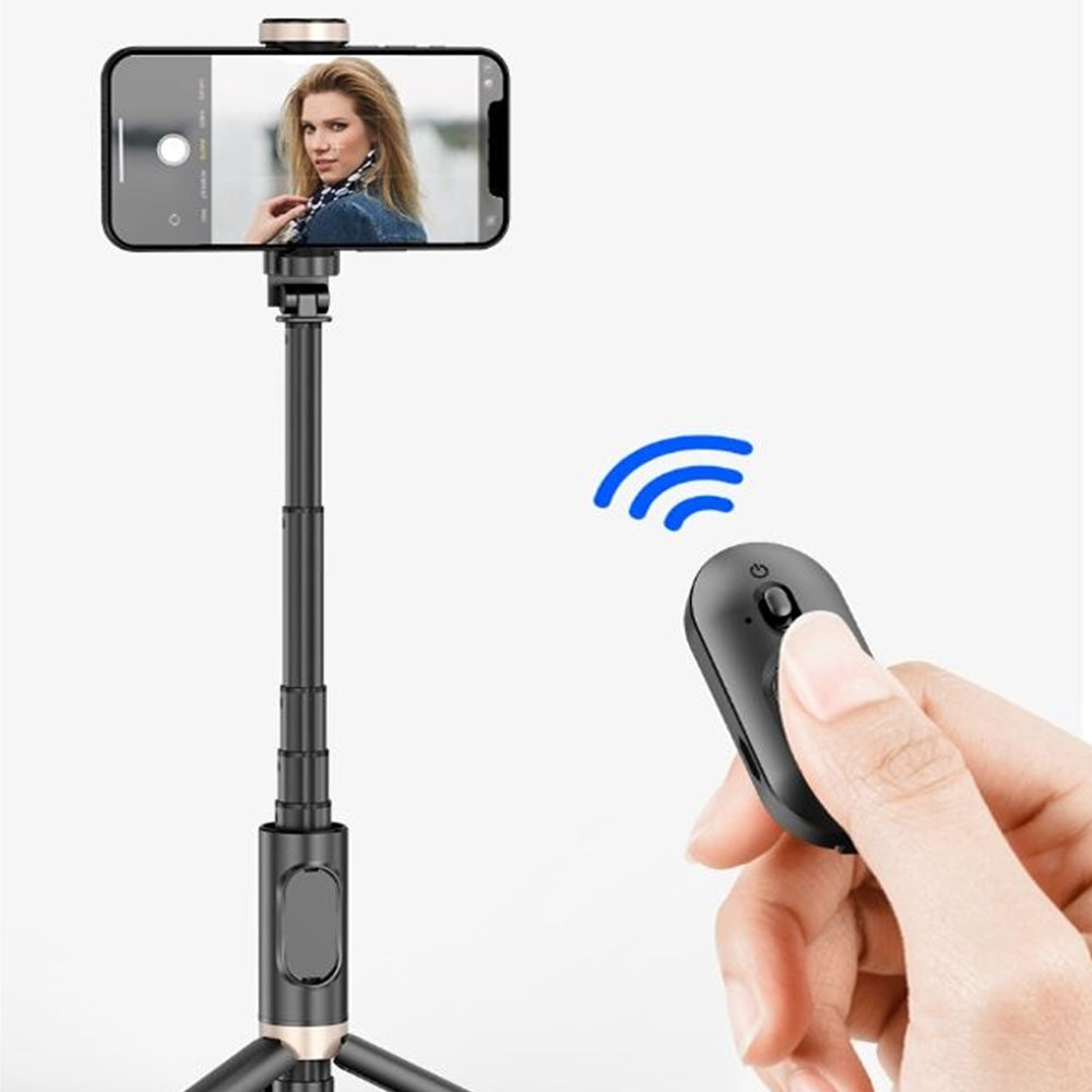 Bluetooth Wireless Handheld Selfie Stick Tripod Extendable Monopod with Remote- USB Rechargeable_7