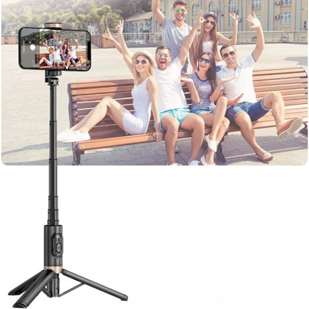 Bluetooth Wireless Handheld Selfie Stick Tripod Extendable Monopod with Remote- USB Rechargeable_10