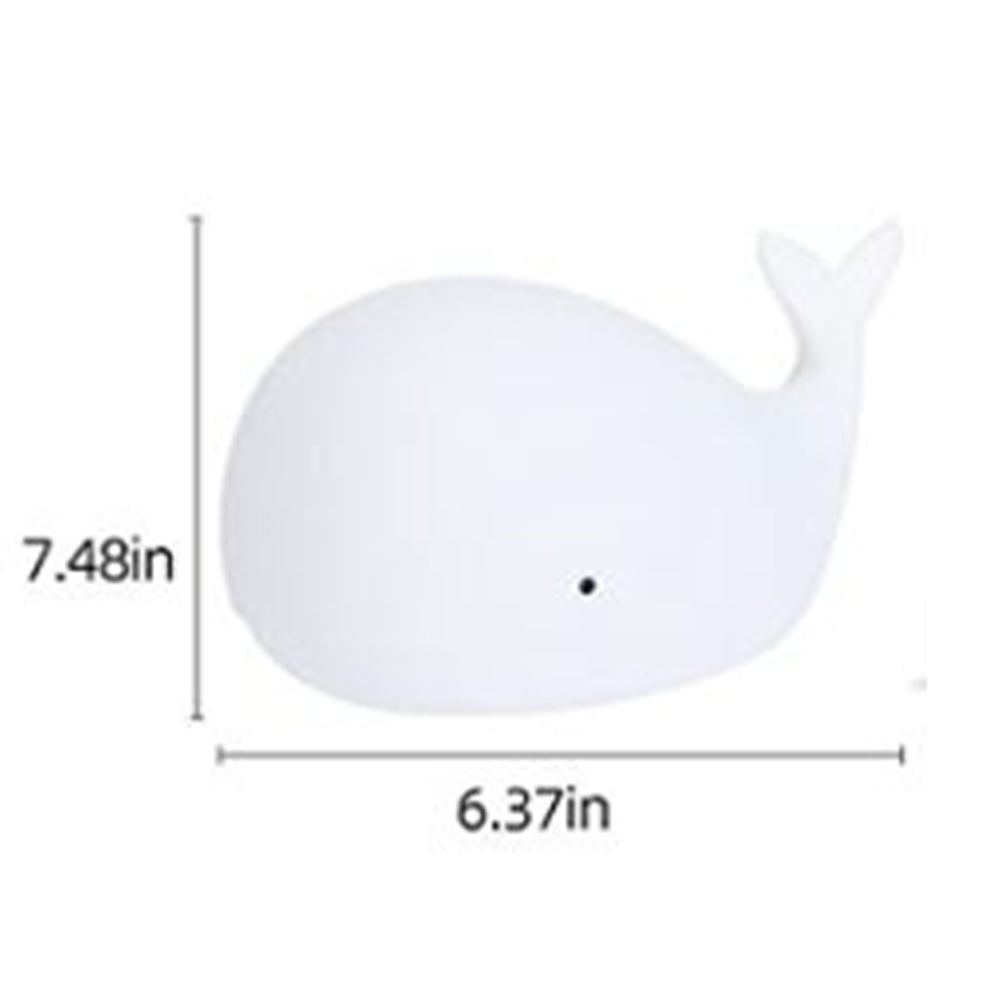 Cute Whale Night Light for Kids with 7 LED Colors Changing - USB Rechargeable_2