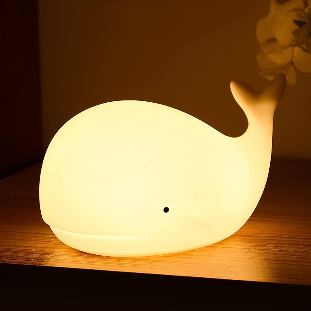Cute Whale Night Light for Kids with 7 LED Colors Changing - USB Rechargeable_12