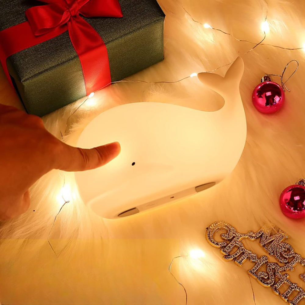 Cute Whale Night Light for Kids with 7 LED Colors Changing - USB Rechargeable_13