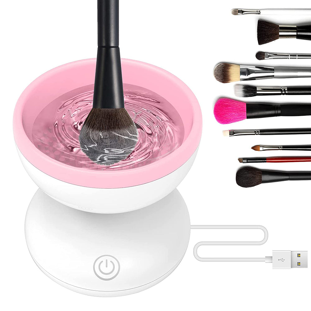 Electric Makeup Brush Cleaner Machine Fit for All Size Brushes- USB Plugged In_0