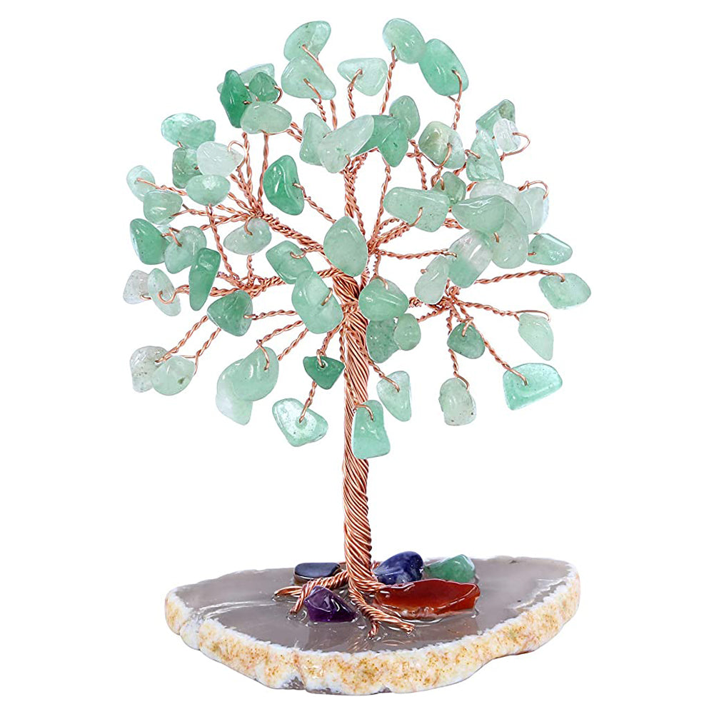 Healing Crystal Tree on Agate Slice Base Money Tree_2