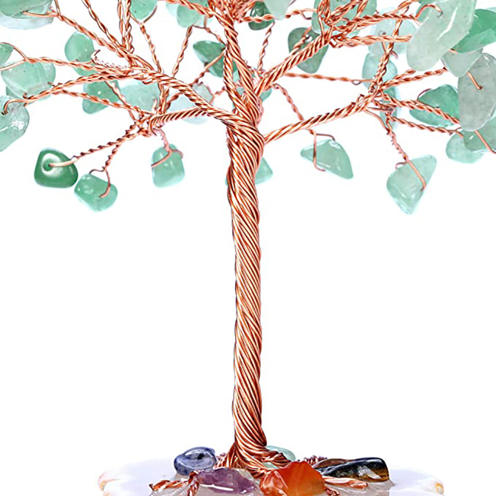 Healing Crystal Tree on Agate Slice Base Money Tree_9