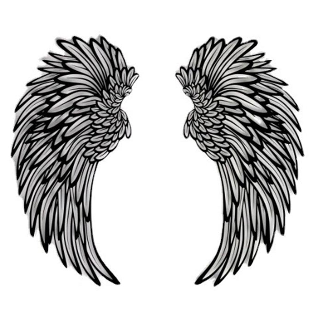 Angel Wings Metal Wall Decor with LED Light -Battery Powered_1