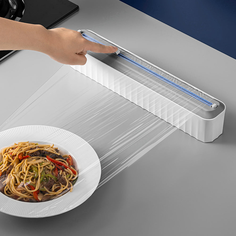 Food Film Dispenser Aluminum Foil Cling Wrap Holder and Cutter_7