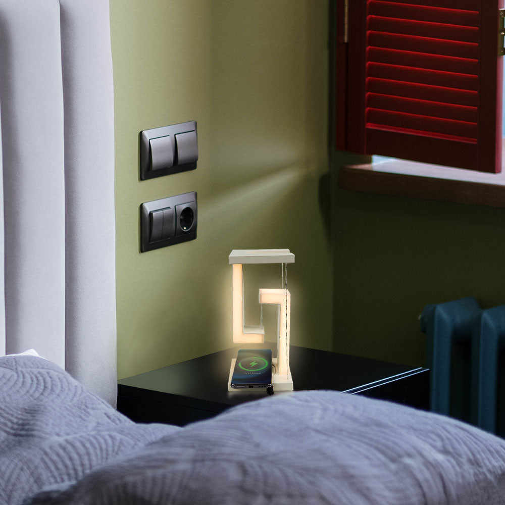 Wireless Charging Levitating LED Table Night Lamp-USB Plugged-in_4