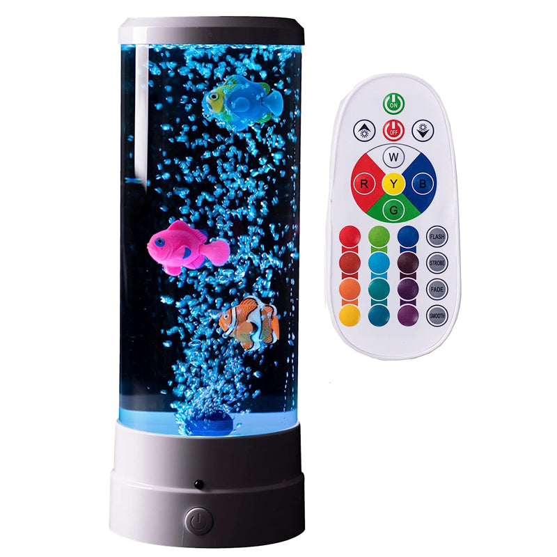 Fantasy Fish LED Remote Controlled Lava Lamp USB Plugged-in_8